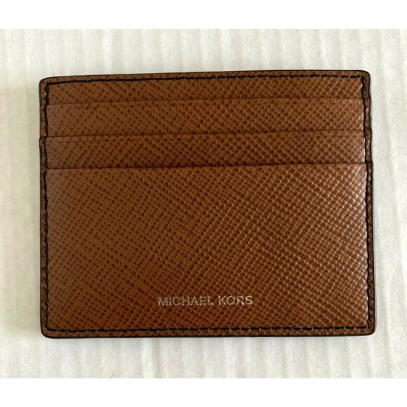New Michael Kors Harrison Tall card case Leather Luggage - Picture 1 of 3